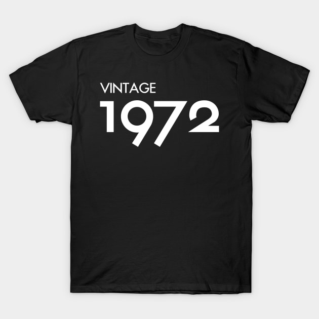 Vintage 1972 Gift 48th Birthday Party T-Shirt by Damsin